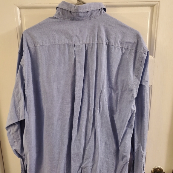 Club Room Men's Blue Button-down Shirt 16 1/2 × 34/35 - Picture 2 of 4